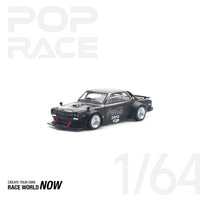 Thumbnail for Pop Race 1:64 Nissan Skyline GT-R V8 Drift COCA COLA ZERO BLACK CHROME