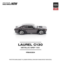 Thumbnail for Pop Race 1:64 Nissan Skyline Laurel C130 Metallic Grey