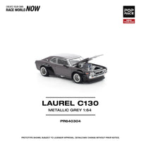 Thumbnail for Pop Race 1:64 Nissan Skyline Laurel C130 Metallic Grey