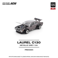 Thumbnail for Pop Race 1:64 Nissan Skyline Laurel C130 Metallic Grey