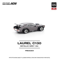 Thumbnail for Pop Race 1:64 Nissan Skyline Laurel C130 Metallic Grey