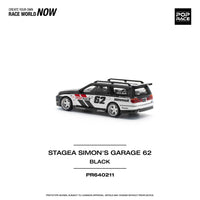Thumbnail for Pop Race 1:64 Nissan Stagea Simon's Garage #62 - BLACK