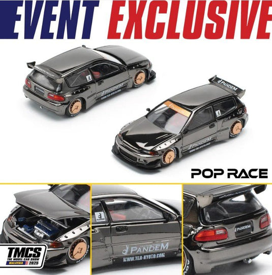 ミニカー POP RACE 1/64 PANDEM CIVIC EG6 TMCS Pop-Race-1-64-Pandem-Civic-EG6