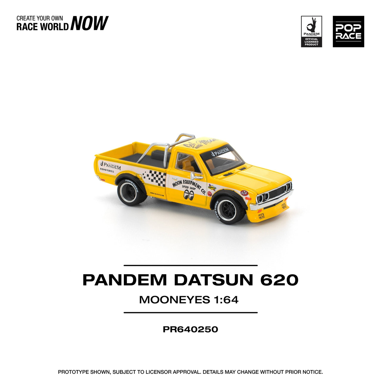 Pop Race 1:64 Pandem Datsun 620 Mooneyes
