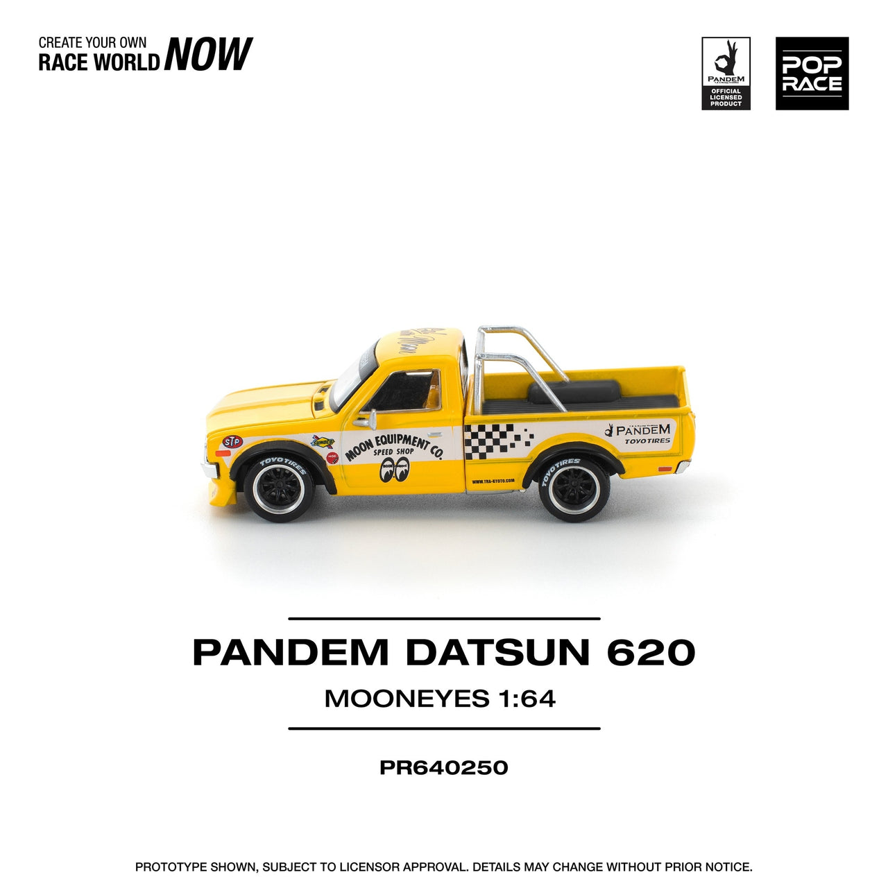 Pop Race 1:64 Pandem Datsun 620 Mooneyes