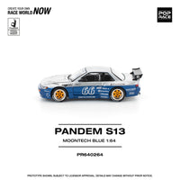 Thumbnail for Pop Race 1:64 Pandem Nissan Silvia S13 MOONTECH BLUE