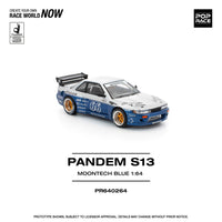 Thumbnail for Pop Race 1:64 Pandem Nissan Silvia S13 MOONTECH BLUE