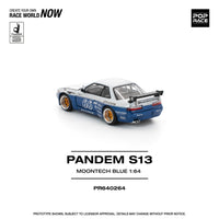 Thumbnail for Pop Race 1:64 Pandem Nissan Silvia S13 MOONTECH BLUE