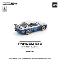 Thumbnail for Pop Race 1:64 Pandem Nissan Silvia S13 MOONTECH BLUE