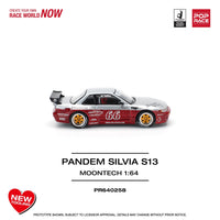 Thumbnail for Pop Race 1:64 Pandem Nissan Silvia S13 - MOONTECH RED NEW TOOLING