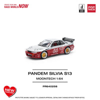 Thumbnail for Pop Race 1:64 Pandem Nissan Silvia S13 - MOONTECH RED NEW TOOLING