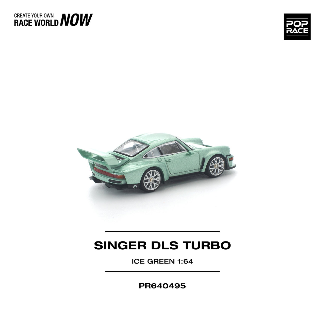 Pop Race 1:64 Porsche 911 Singer DLS Turbo Die-Cast Model – Ice Green Pre-Order