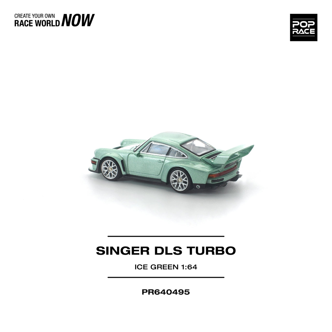 Pop Race 1:64 Porsche 911 Singer DLS Turbo Die-Cast Model – Ice Green Pre-Order