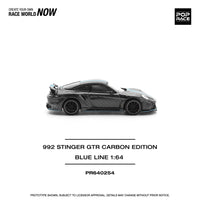 Thumbnail for Pop Race 1:64 Porsche 992 Stinger GTR Carbon Edition Blue Line
