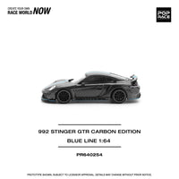 Thumbnail for Pop Race 1:64 Porsche 992 Stinger GTR Carbon Edition Blue Line