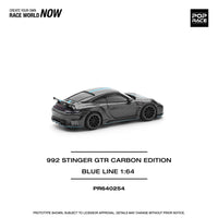 Thumbnail for Pop Race 1:64 Porsche 992 Stinger GTR Carbon Edition Blue Line
