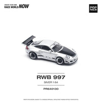 Thumbnail for Pop Race 1:64 Porsche RWB 997 Silver