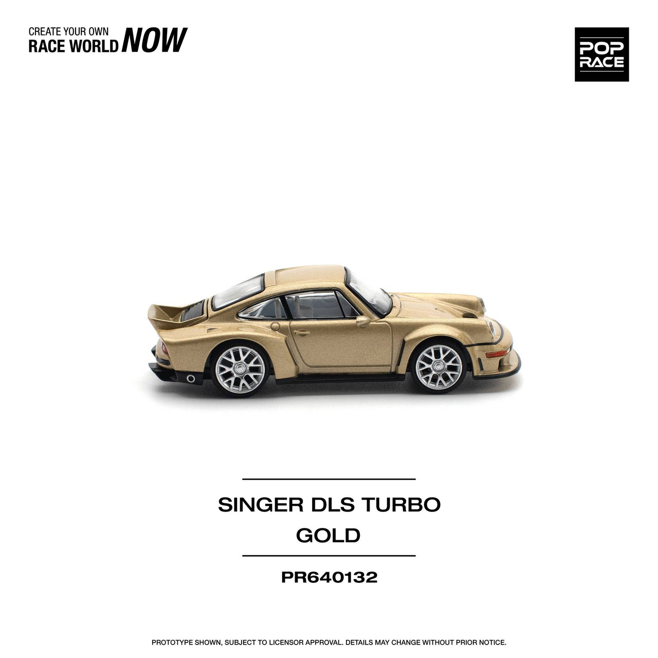 Pop Race 1:64 Porsche Singer DLS Turbo ROAD GOLD