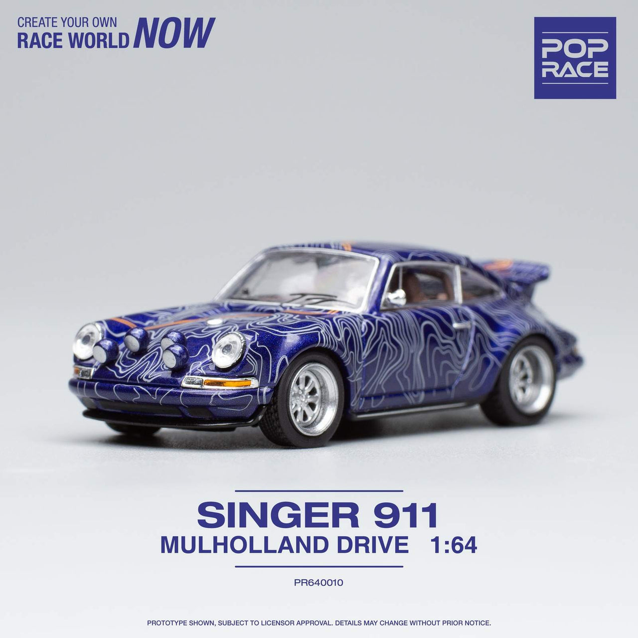 Pop Race 1:64 Porsche Singer Mulholland Drive