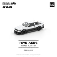 Thumbnail for Pop Race 1:64 RWB Toyota AE86 Die-Cast Model – White & Black Pre-Order