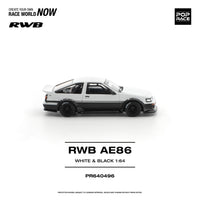 Thumbnail for Pop Race 1:64 RWB Toyota AE86 Die-Cast Model – White & Black Pre-Order