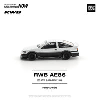Thumbnail for Pop Race 1:64 RWB Toyota AE86 Die-Cast Model – White & Black Pre-Order