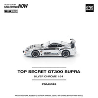Thumbnail for Pop Race 1:64 Top Secret Toyota Supra GT300 Silver Chrome