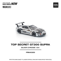 Thumbnail for Pop Race 1:64 Top Secret Toyota Supra GT300 Silver Chrome