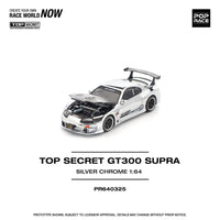 Thumbnail for Pop Race 1:64 Top Secret Toyota Supra GT300 Silver Chrome
