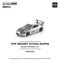 Thumbnail for Pop Race 1:64 Top Secret Toyota Supra GT300 Silver Chrome