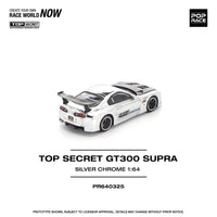 Thumbnail for Pop Race 1:64 Top Secret Toyota Supra GT300 Silver Chrome