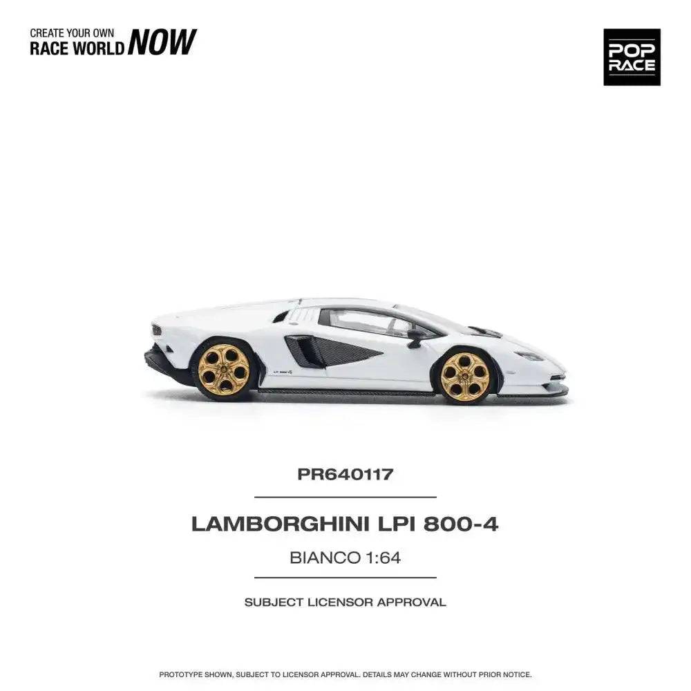 Pop Race 1:64Lamborghini Countach LPI 800-4 Bianco Siderale