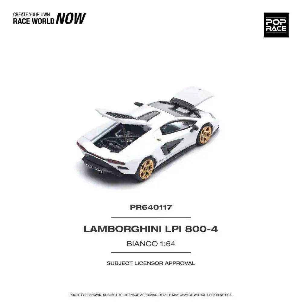 Pop Race 1:64Lamborghini Countach LPI 800-4 Bianco Siderale