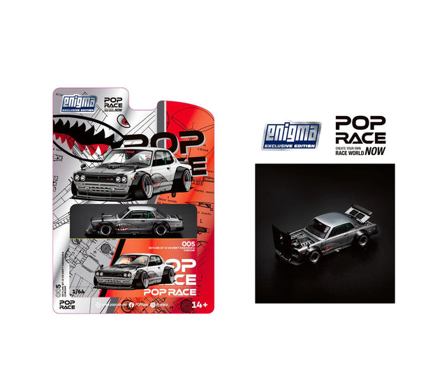 Pop Race x Engima 1:64 Nissan Skyline GT-R Drift Hakosuka – Little