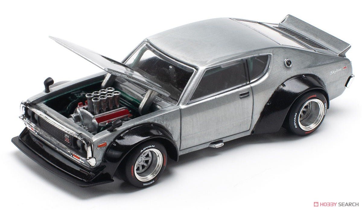 Pop Race x Enigma 1:64 Nissan Skyline KPGC110 Kenmeri Raw Material