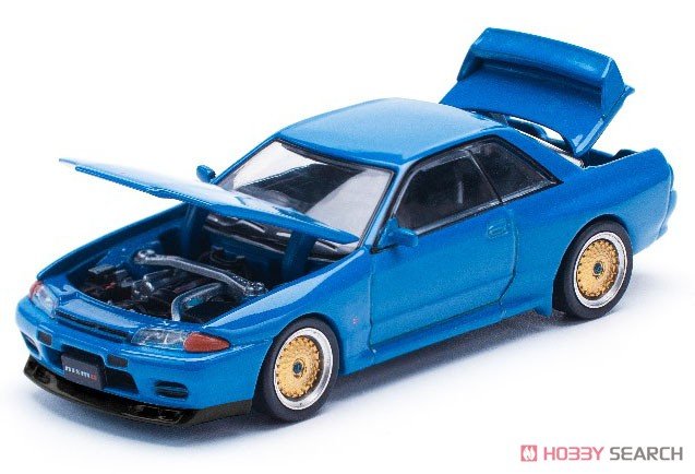 Pop Race x Enigma 1:64 Nissan Skyline R32 Bayside Blue