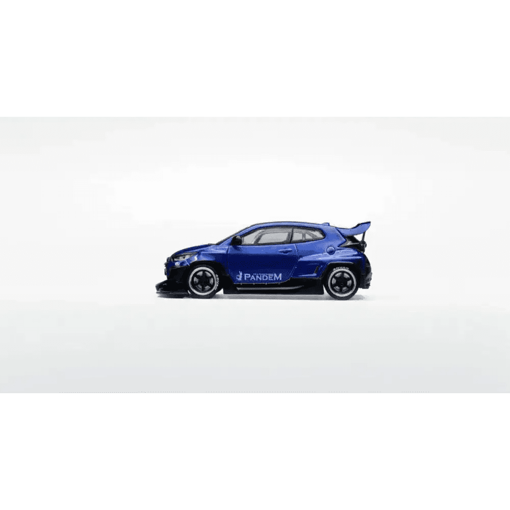 Pop Race x Enigma 1:64 Pandem GR-Yaris Metallic Blue