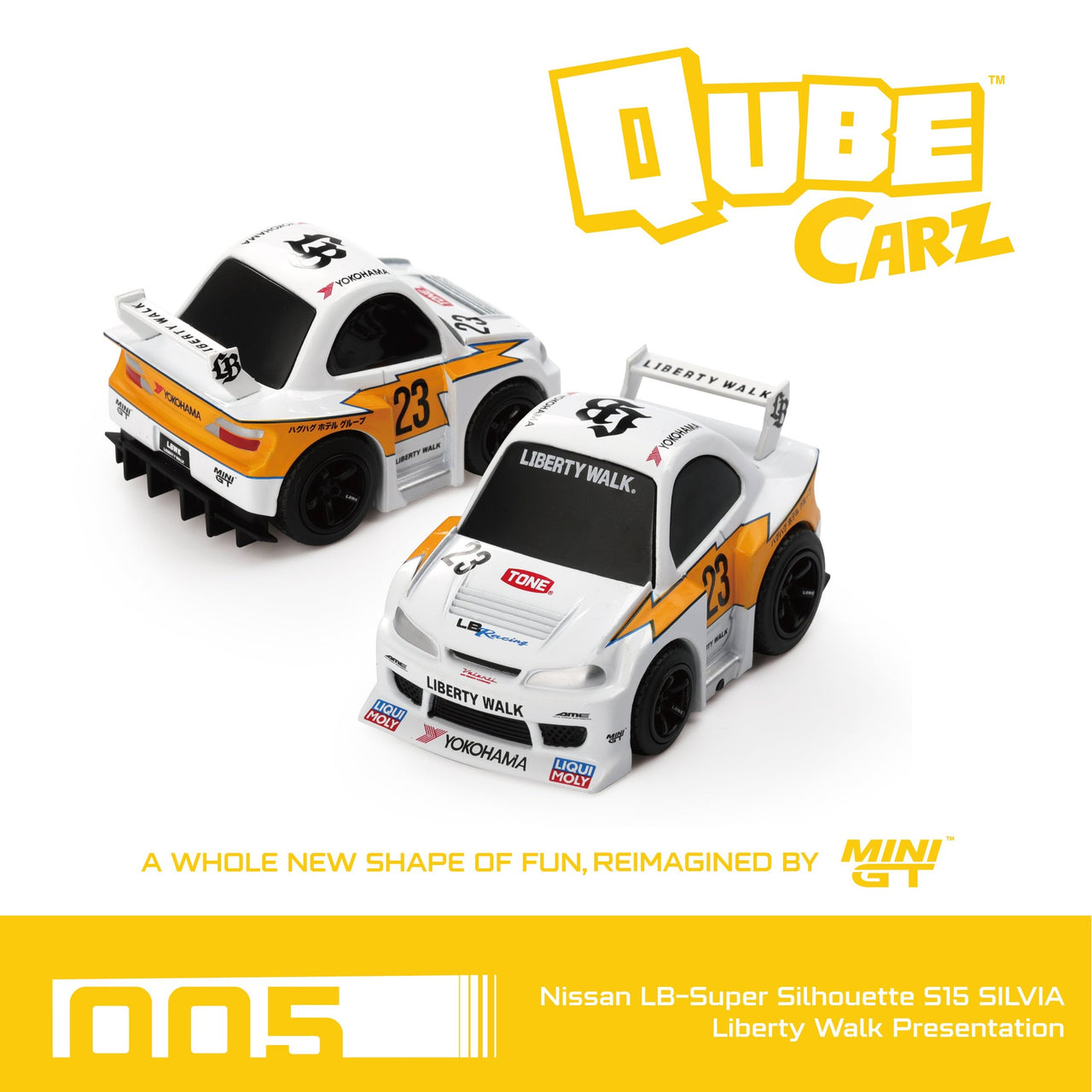 Qube Carz Nissan LB-Super Silhouette S15 SILVIA Liberty Walk Presentation QZ00501-BL