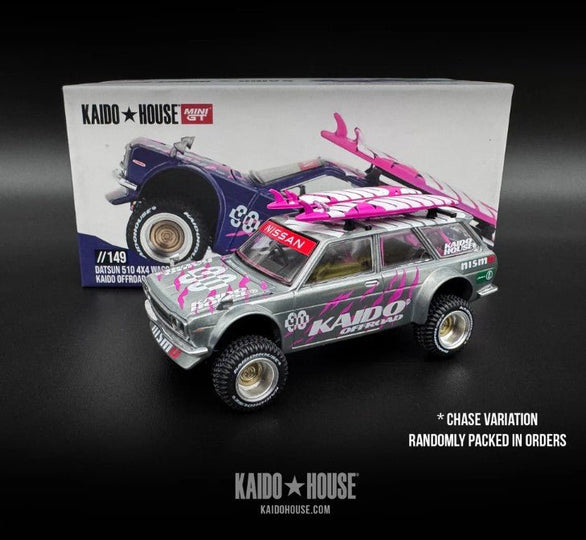 街道ハウス　1/64 510ワゴン　チェイスカー CHASE CAR 1/64 Kaido House x Mini GT Datsun 510 4×4 Wagon Kaido
