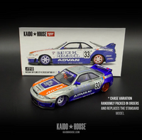 Thumbnail for Mini GT x Kaido house 1:64 Nissan Skyline GT-R (R33) BFTHR V1 KHMG213 RAW CHASE