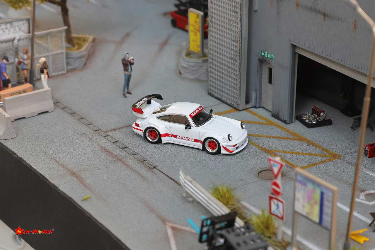 Star Model 1:64 Porsche RWB964 GT Wing Red