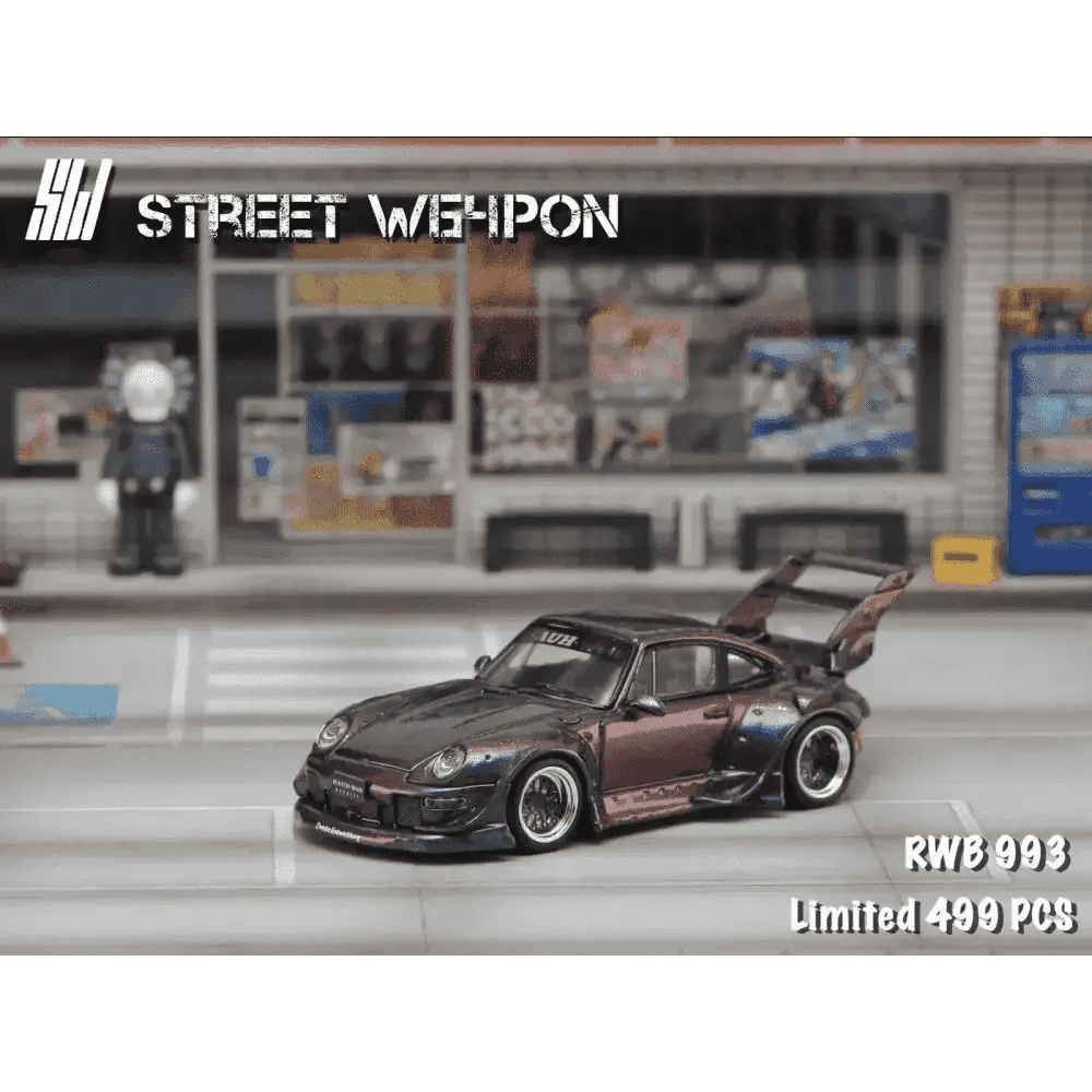 Street Weapon 1:64 Porsche RWB993 Chameleon