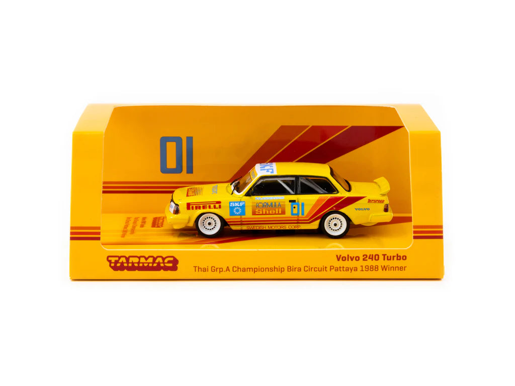 Tarmac Works 1:64 Volvo 240 Turbo Thai Group A Championship Bira Circuit Pattaya Winner 1988 #1