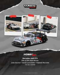Thumbnail for (PRE-ORDER)Tarmac Works 1:64 Mercedes-AMG GT3, 24h of SPA 2022 Winner