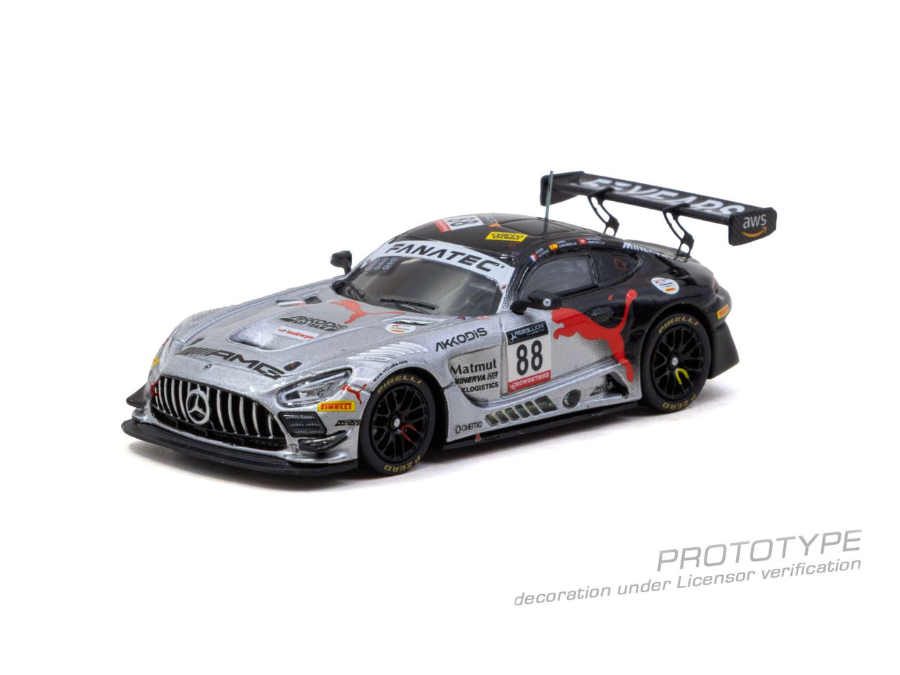 (PRE-ORDER)Tarmac Works 1:64 Mercedes-AMG GT3, 24h of SPA 2022 Winner