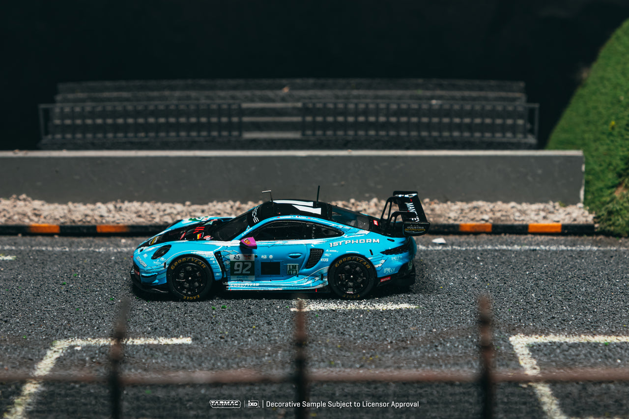 (PRE-ORDER) Tarmac Works x IXO 1:64 Porsche 911 GT3 R, 24h of Le Mans 2025 - Winner of LMGT3