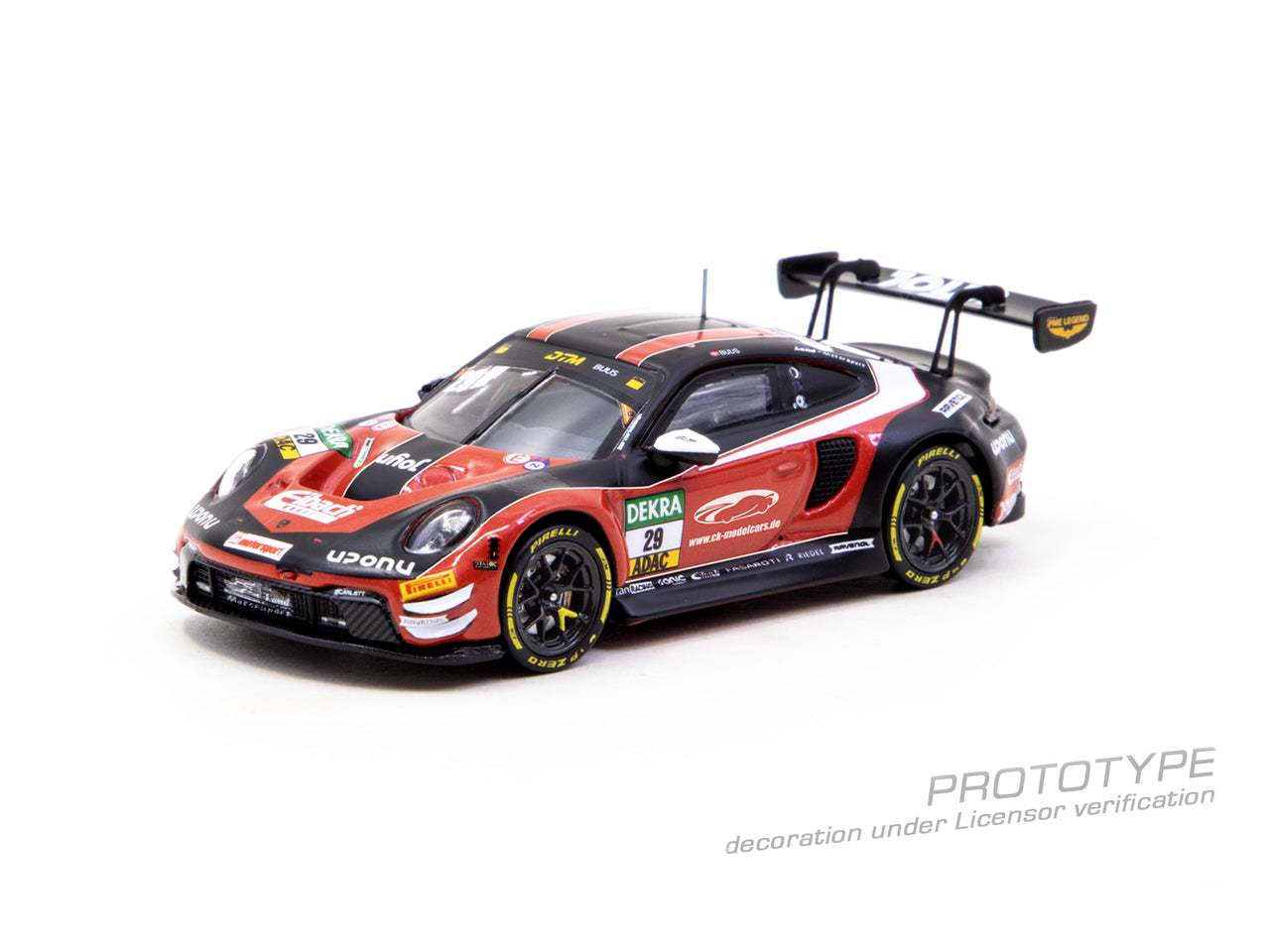 (PRE-ORDER) Tarmac Works 1:64 Porsche 911 GT3 R, DTM 2026, Bastian Buus