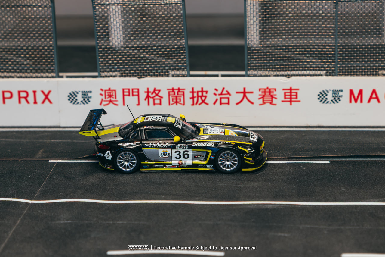 (PRE-ORDER)Tarmac Works 1:64 Mercedes-Benz SLS AMG GT3, Macau GT Cup 2013