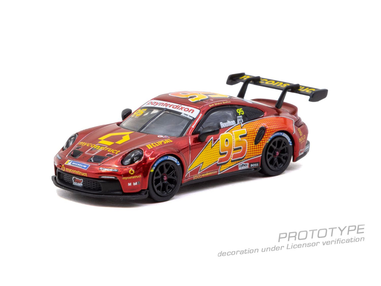 (PRE-ORDER) Tarmac Works 1:64 Porsche 911 GT3 Cup (992), Porsche Carrera Cup Australia 2025, Brett Boulton