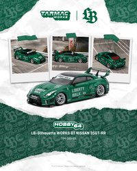 Thumbnail for (PRE-ORDER) Tarmac Works 1:64 LB-Silhouette WORKS GT NISSAN 35GT-RR, Emerald green